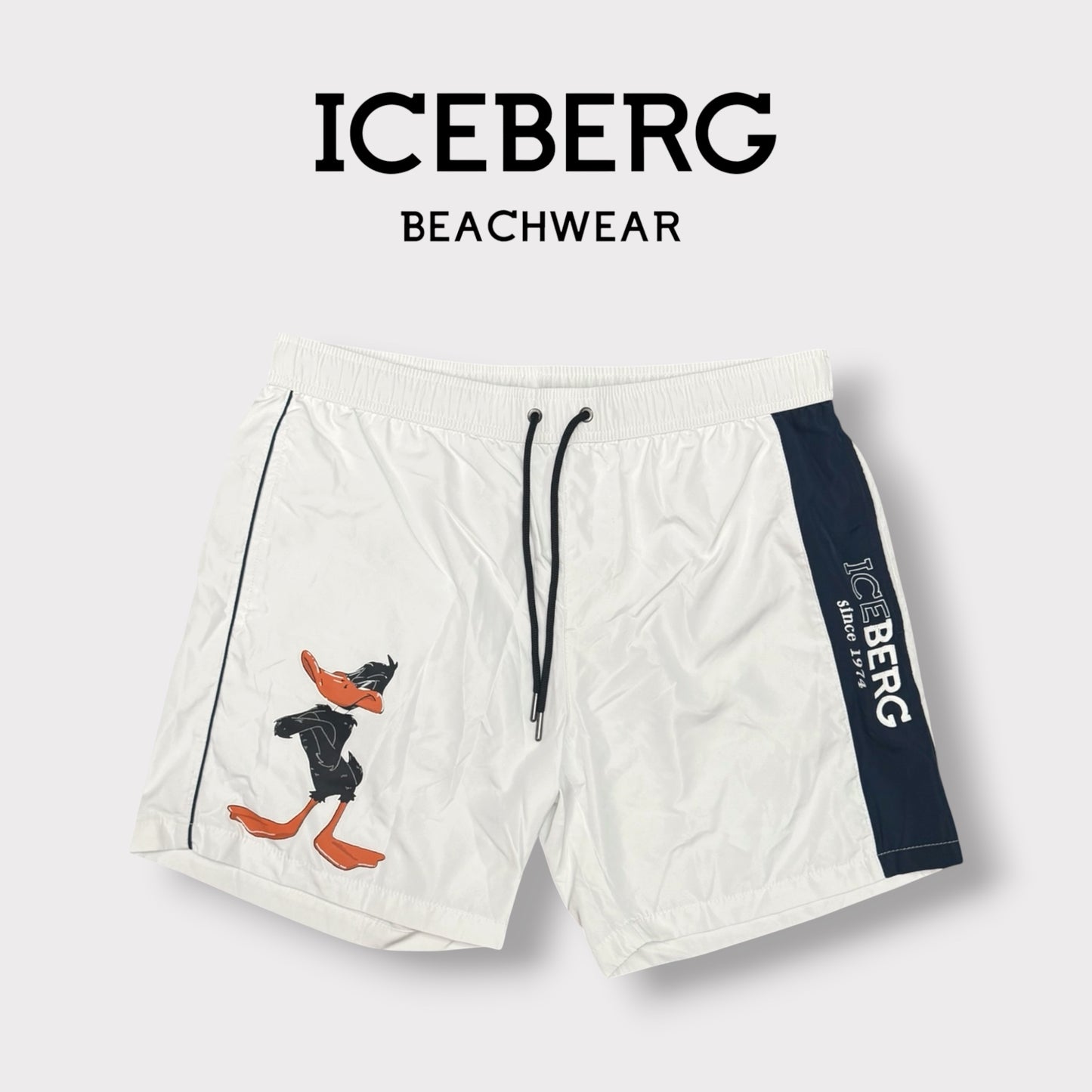 ICEBERG BEACHWEAR- Costume Uomo, col.Bianco