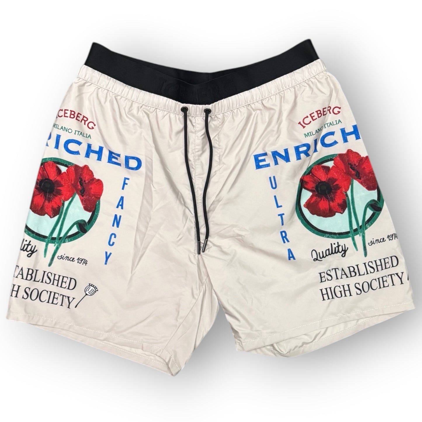 ICEBERG BEACHWEAR- Costume Uomo, con doppio elastico, col.Beige