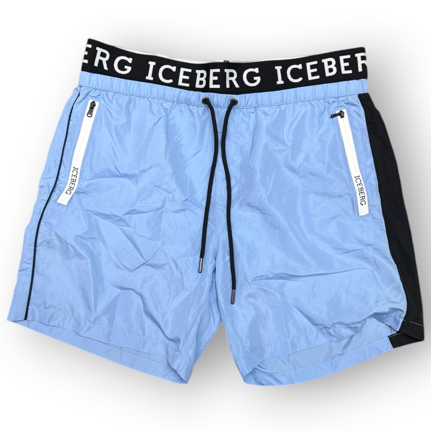 ICEBERG BEACHWEAR- Costume Uomo, con doppio elastico, col.Azzurro