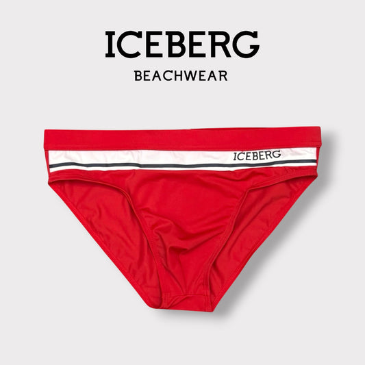 ICEBERG BEACHWEAR- Costume Uomo, col.Rosso