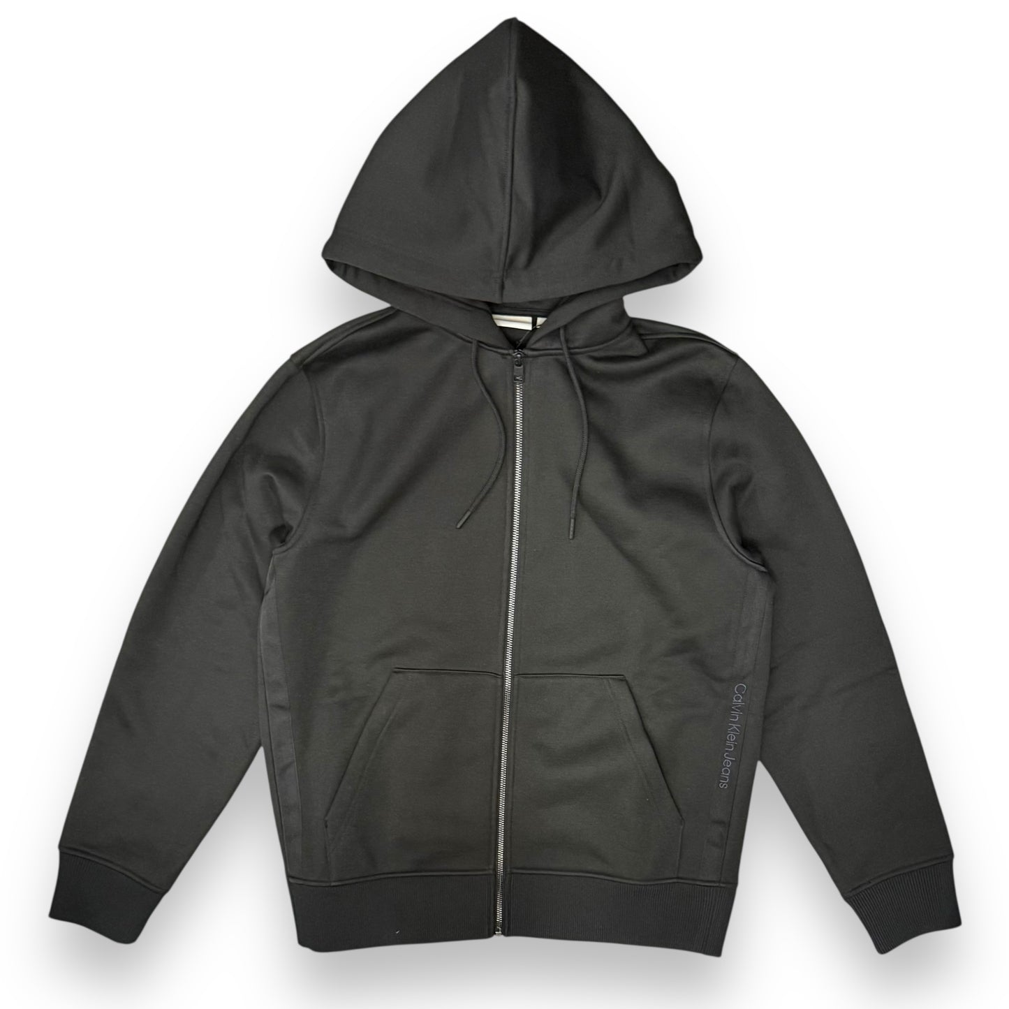 Felpa CALVIN KLEIN Uomo con cappuccio e zip, tex.felpato, col.Nero