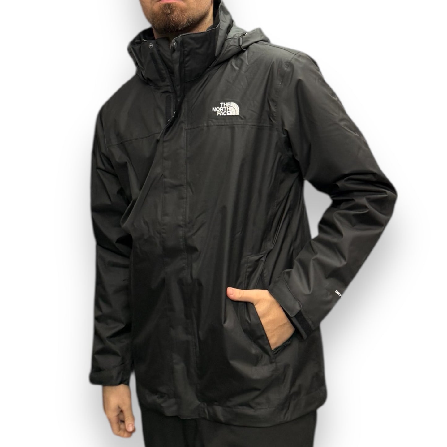 Giubbotto THE NORTH FACE Uomo, mod.Evolve II Tri JKT, con imbottitura in pile sganciabile, col.Nero