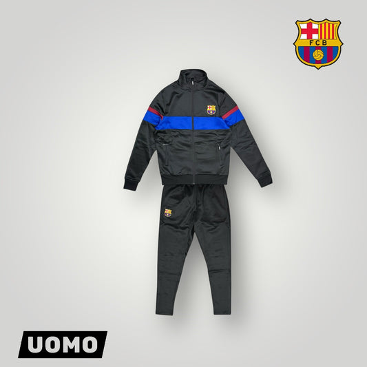 Tuta Completa BARCELLONA in tessuto acetato con zip alla caviglia, Col.Nero