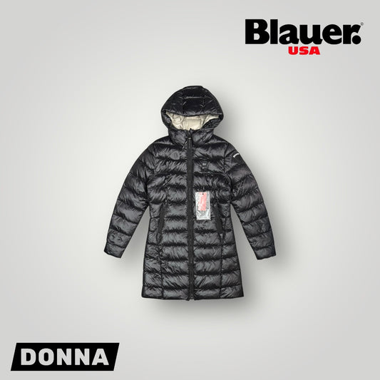 Giubbotto BLAUER Donna lungo, Col.Nero (Imbott.Ovatt.)