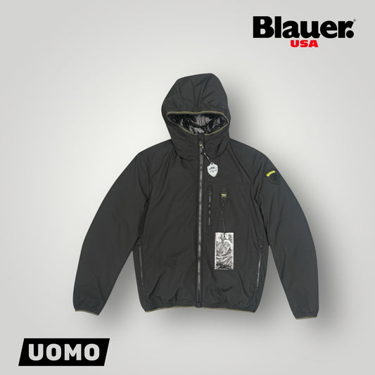 Giubbotto BLAUER in tessuto tecnico, Col.Nero (Imbott.piuma-2025)