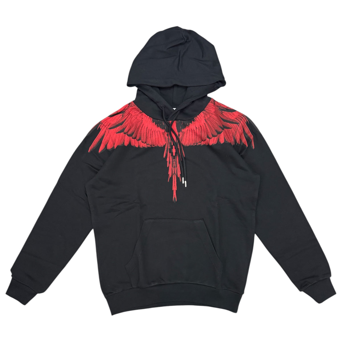 COUNTY OF MILAN- Felpa Uomo, con cappuccio, tex.cotone garzato(veste comoda), Col.Nero