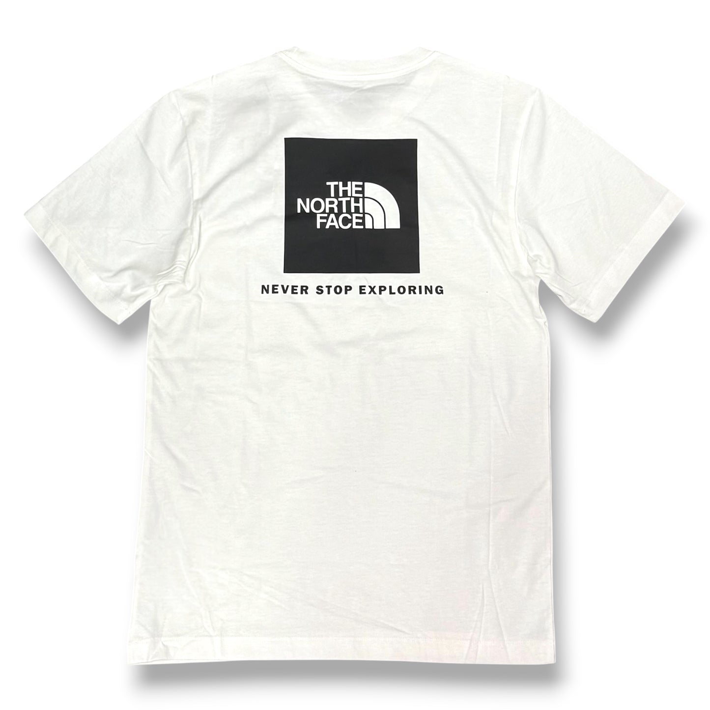 THE NORTH FACE- T-Shirt Uomo con logo lato cuore e stampa quadrata sulla schiena, Col.Bianco