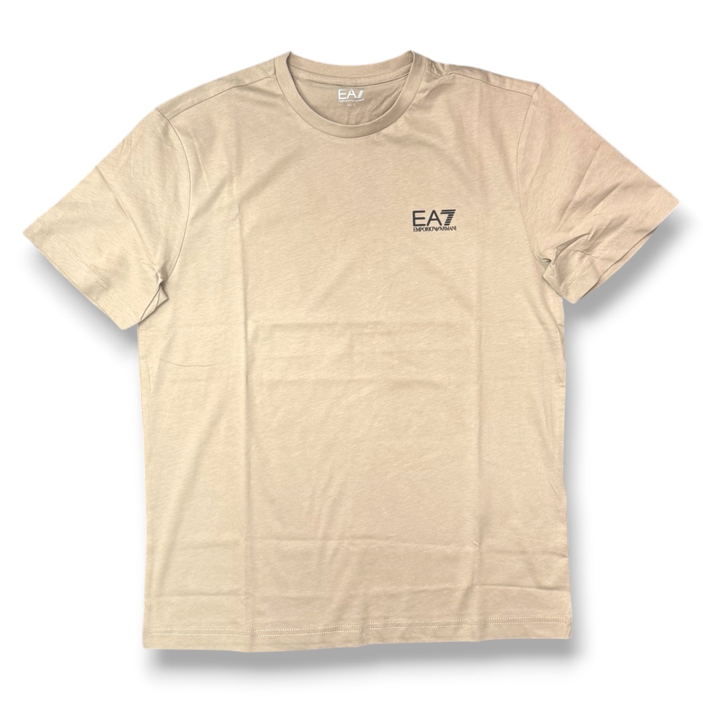 EMPORIO ARMANI- T-shirt Uomo, con logo lato cuore, col.Beige