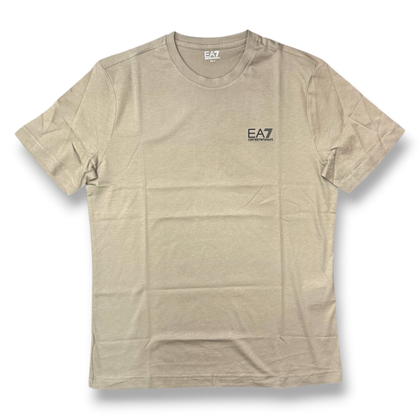 EMPORIO ARMANI- T-shirt Uomo, con logo lato cuore, col.Sabbia