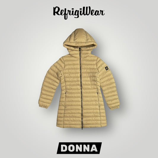 Giubbotto REFRIGIWEAR Donna, modello 3/4 con cappuccio, col.Beige