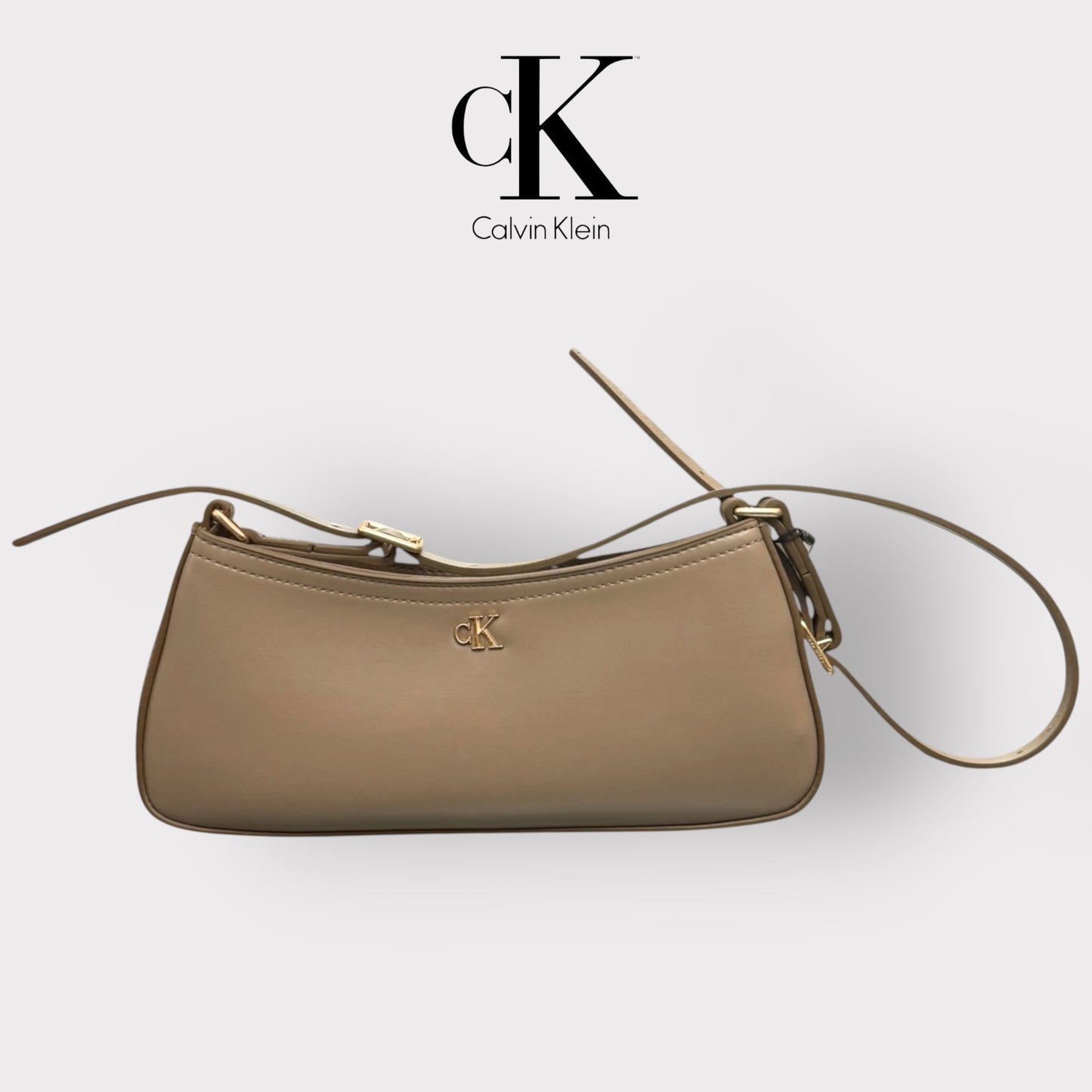 CALVIN KLEIN- Borsa Donna, Col.Beige
