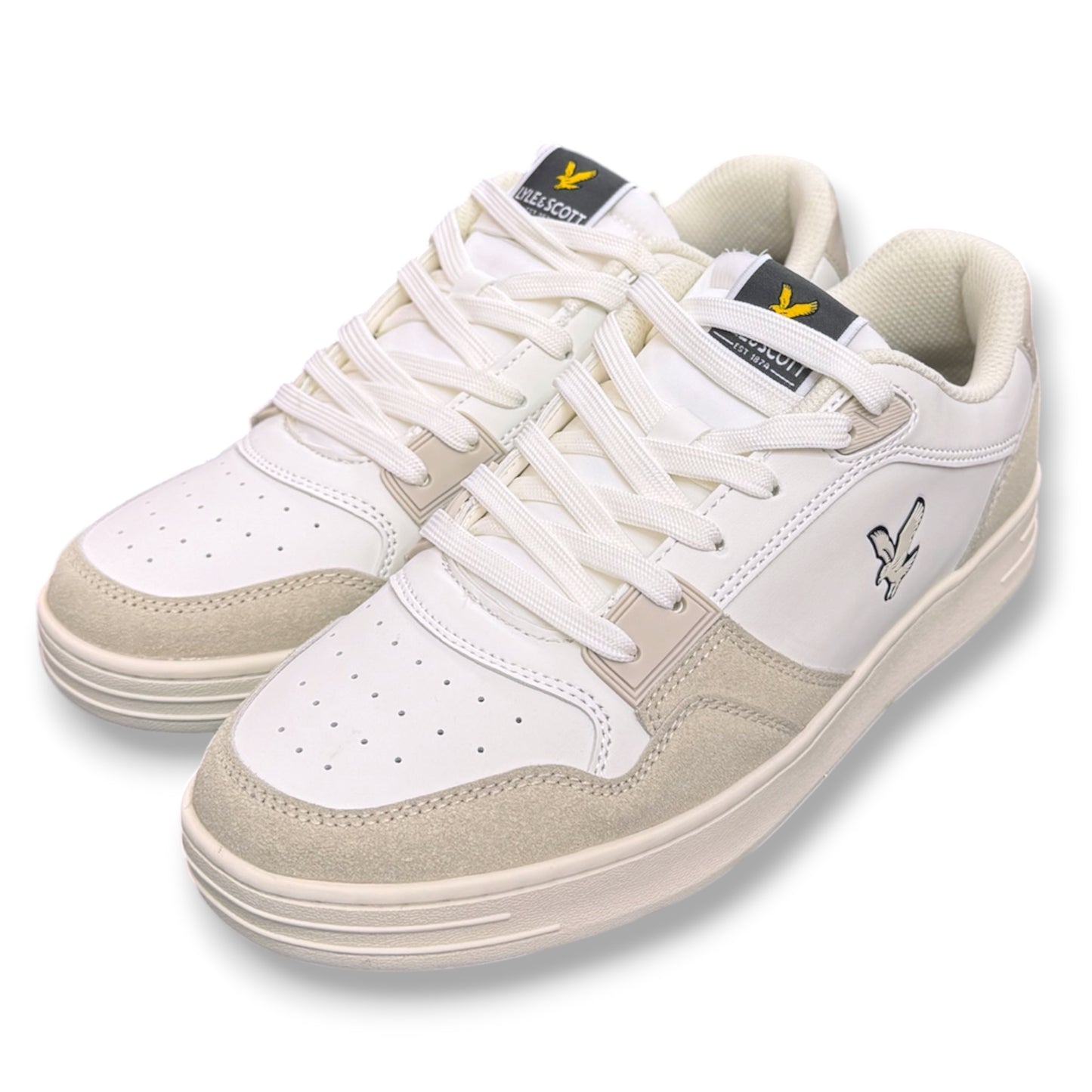 LYLE & SCOTT- Scarpe Uomo, mod.CALLUM, Col.Bianco/Beige