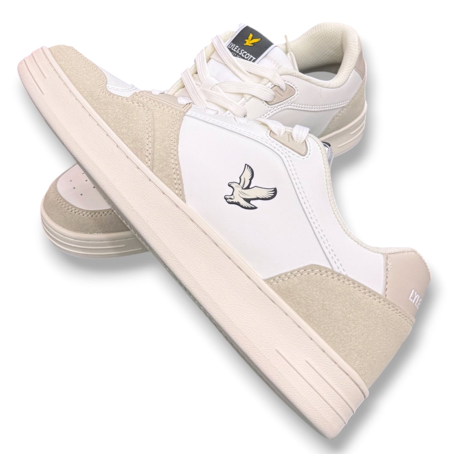 LYLE & SCOTT- Scarpe Uomo, mod.CALLUM, Col.Bianco/Beige