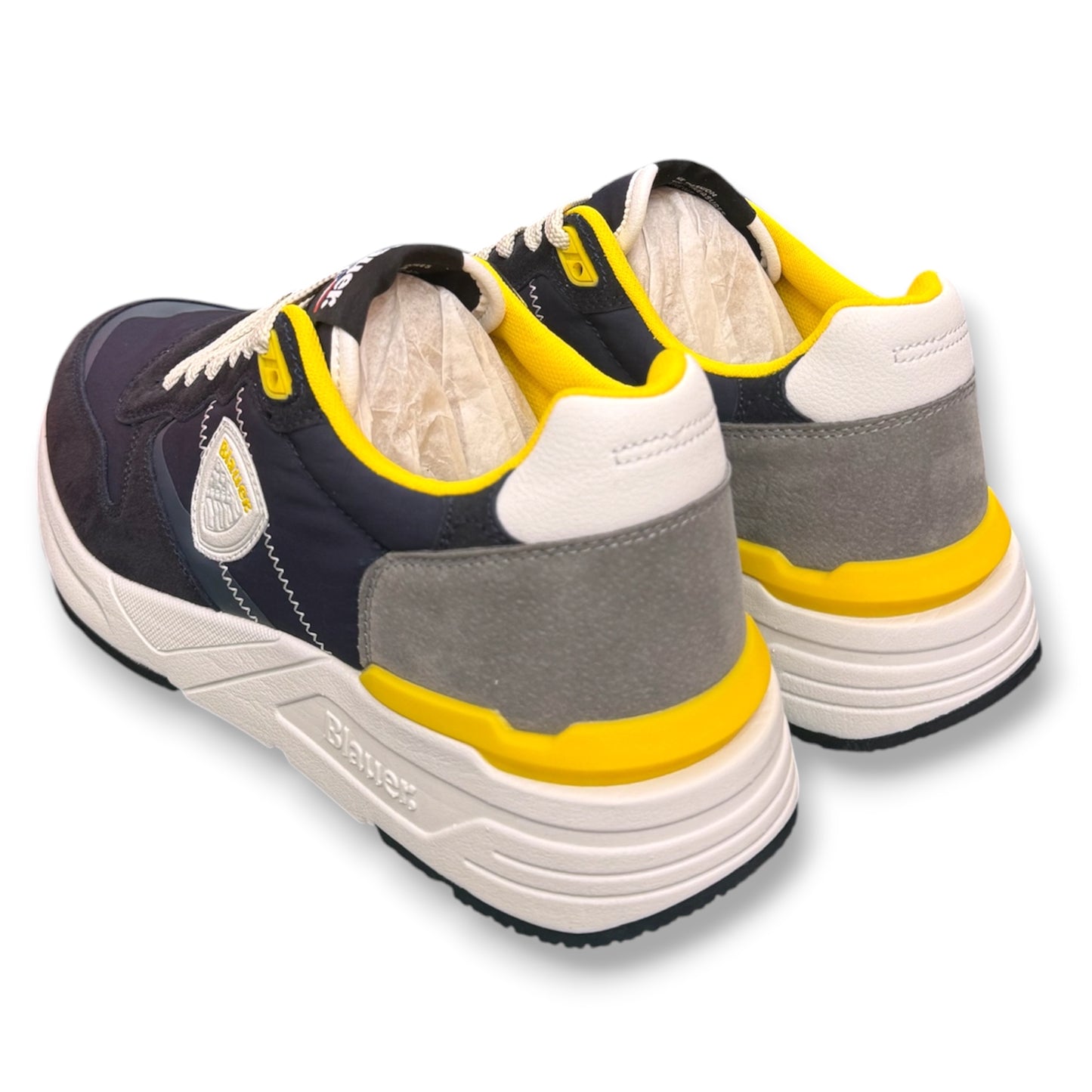 BLAUER - Scarpe Uomo, col.Blu/Grigio/ Giallo
