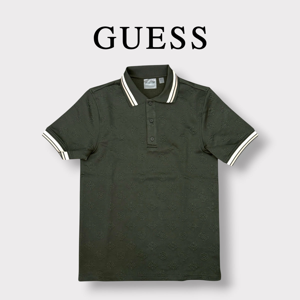 GUESS- Polo Uomo, col.Verde militare
