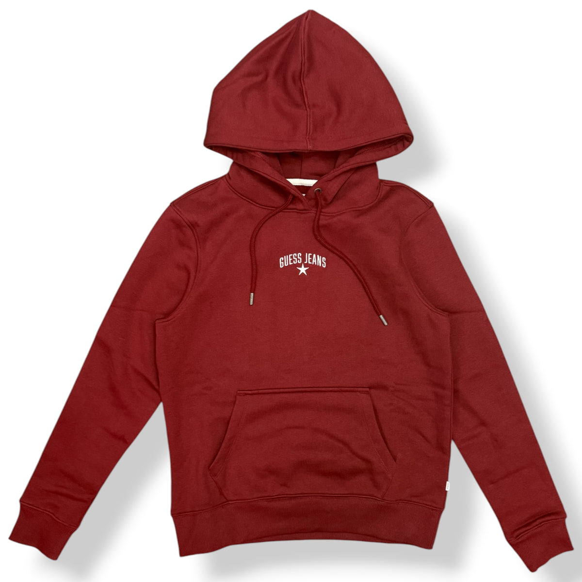 GUESS - Felpa Donna, con cappuccio, tex.Felpato, col.Bordeaux