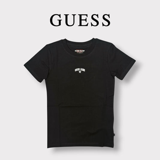 GUESS JEANS- T-shirt Donna, SlimFit, Col.Nero
