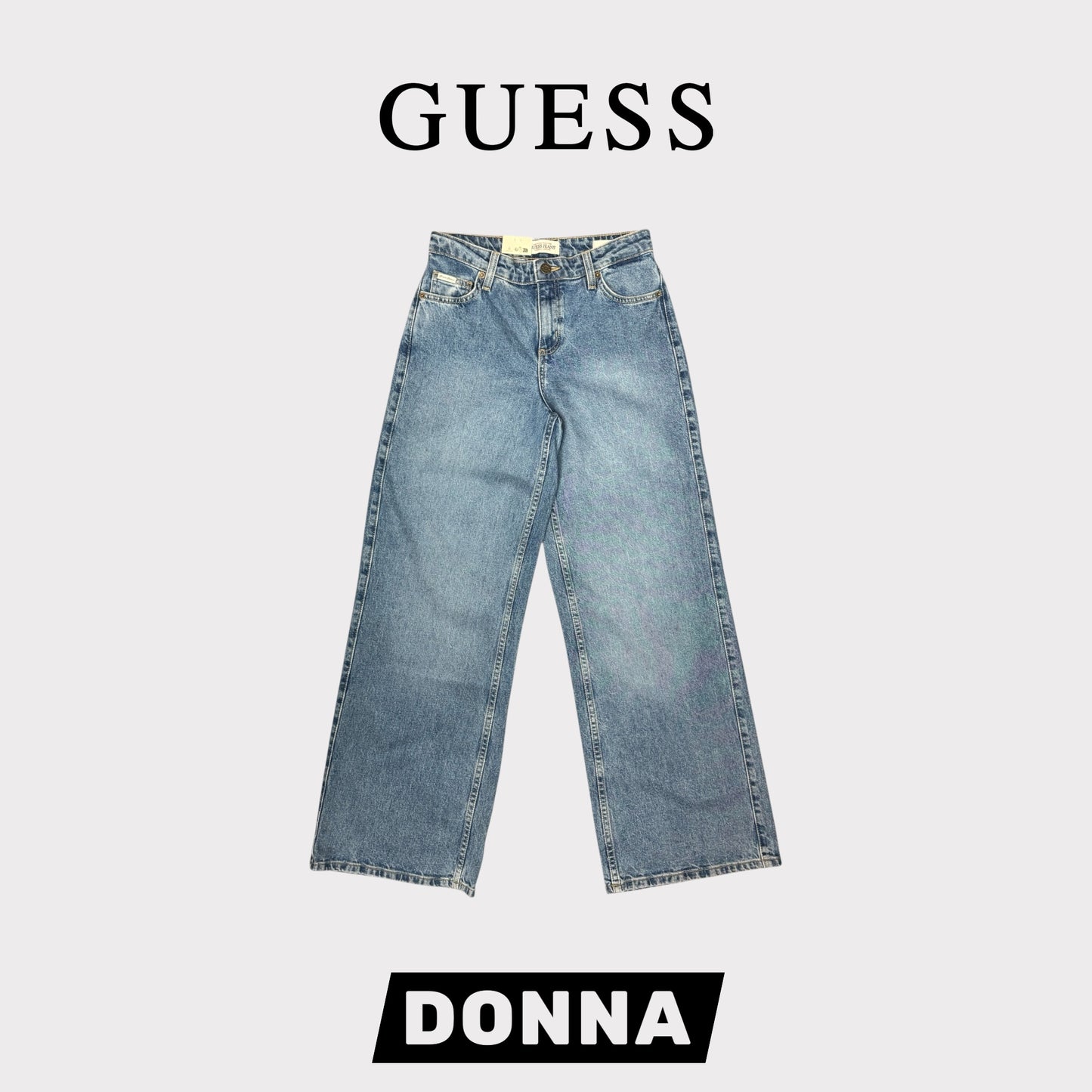 GUESS JEANS - Pantalone Donna, mod.Wide Leg, (L30)