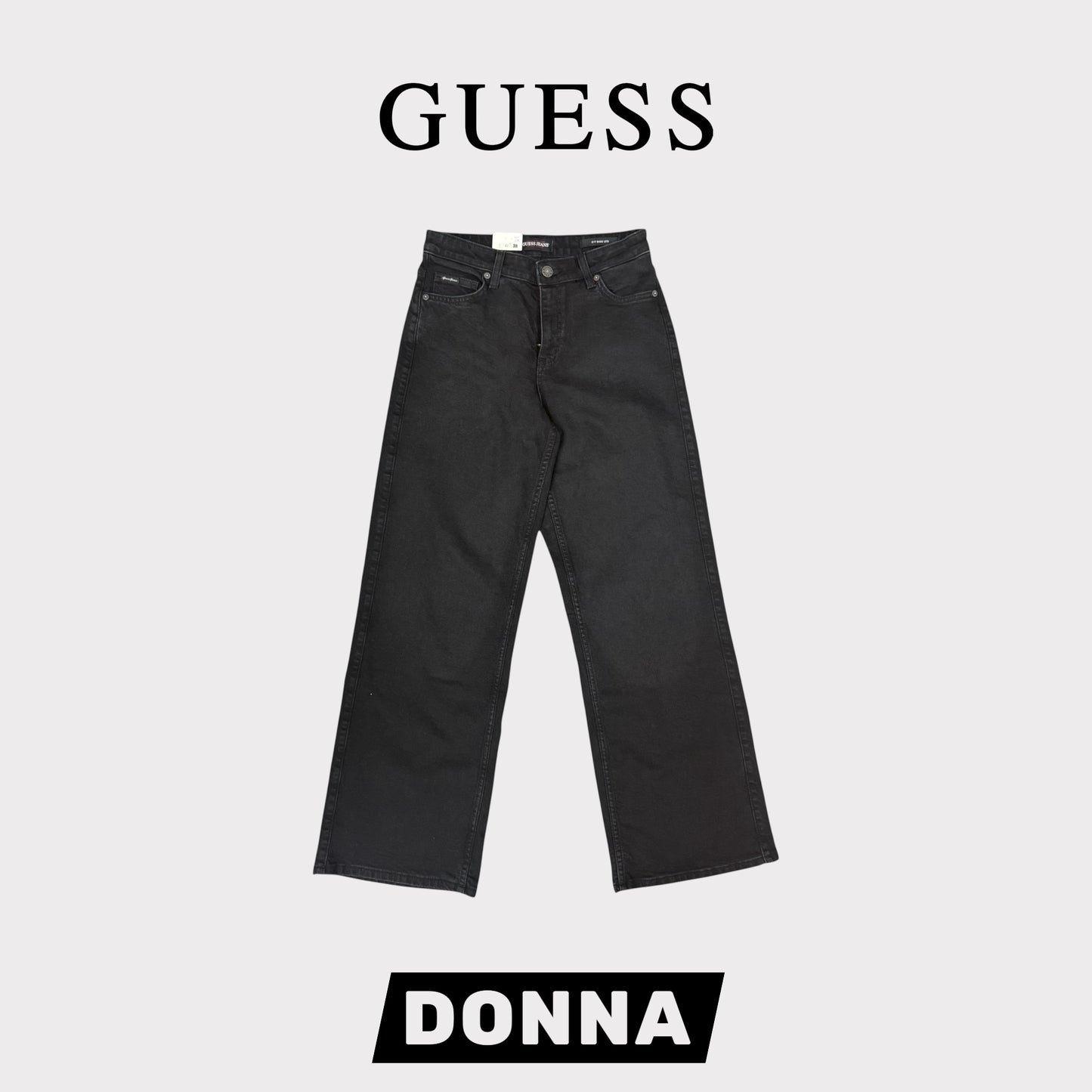 GUESS JEANS - Pantalone Donna, mod.Wide Leg, (L30)
