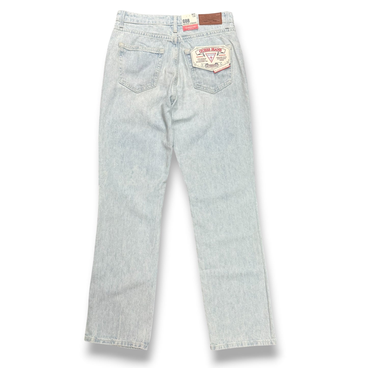 GUESS JEANS - Pantalone Donna, mod. Mid Rise Straight, (L30)