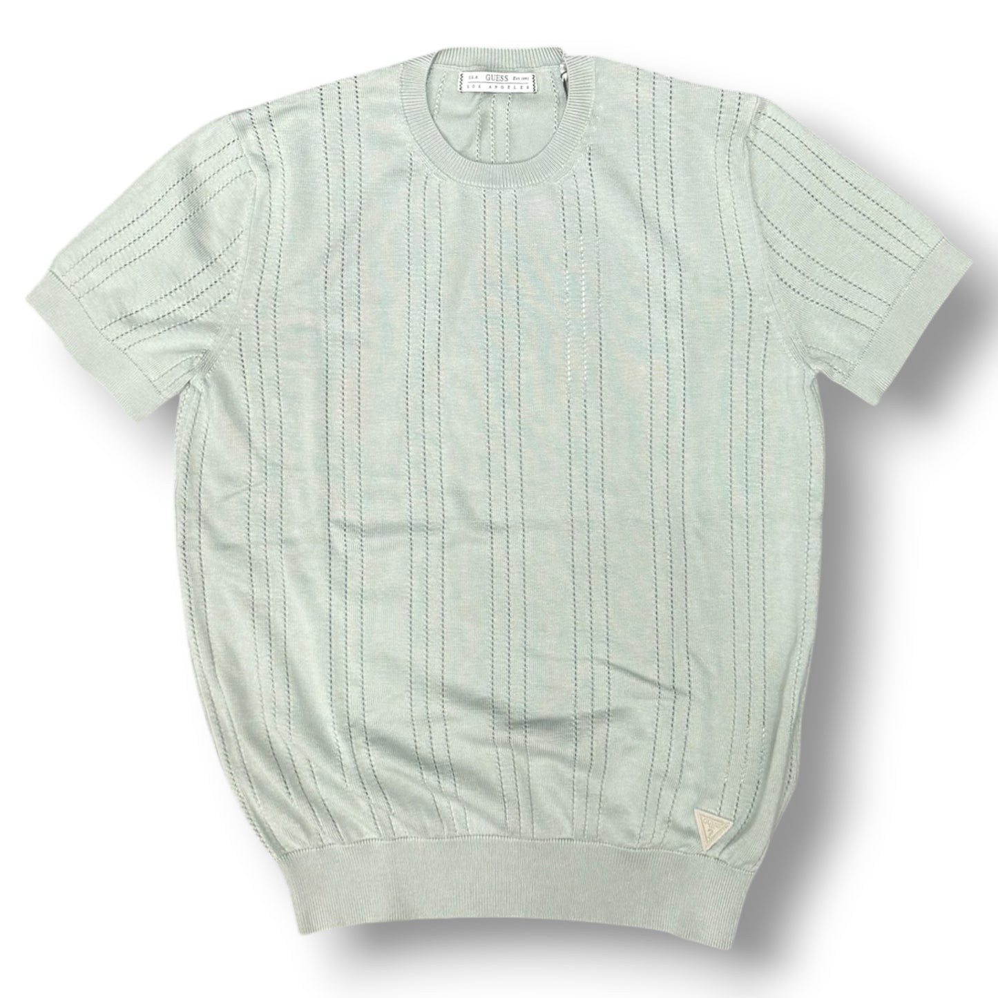 GUESS- T-shirt Uomo, in filo, col.Menta