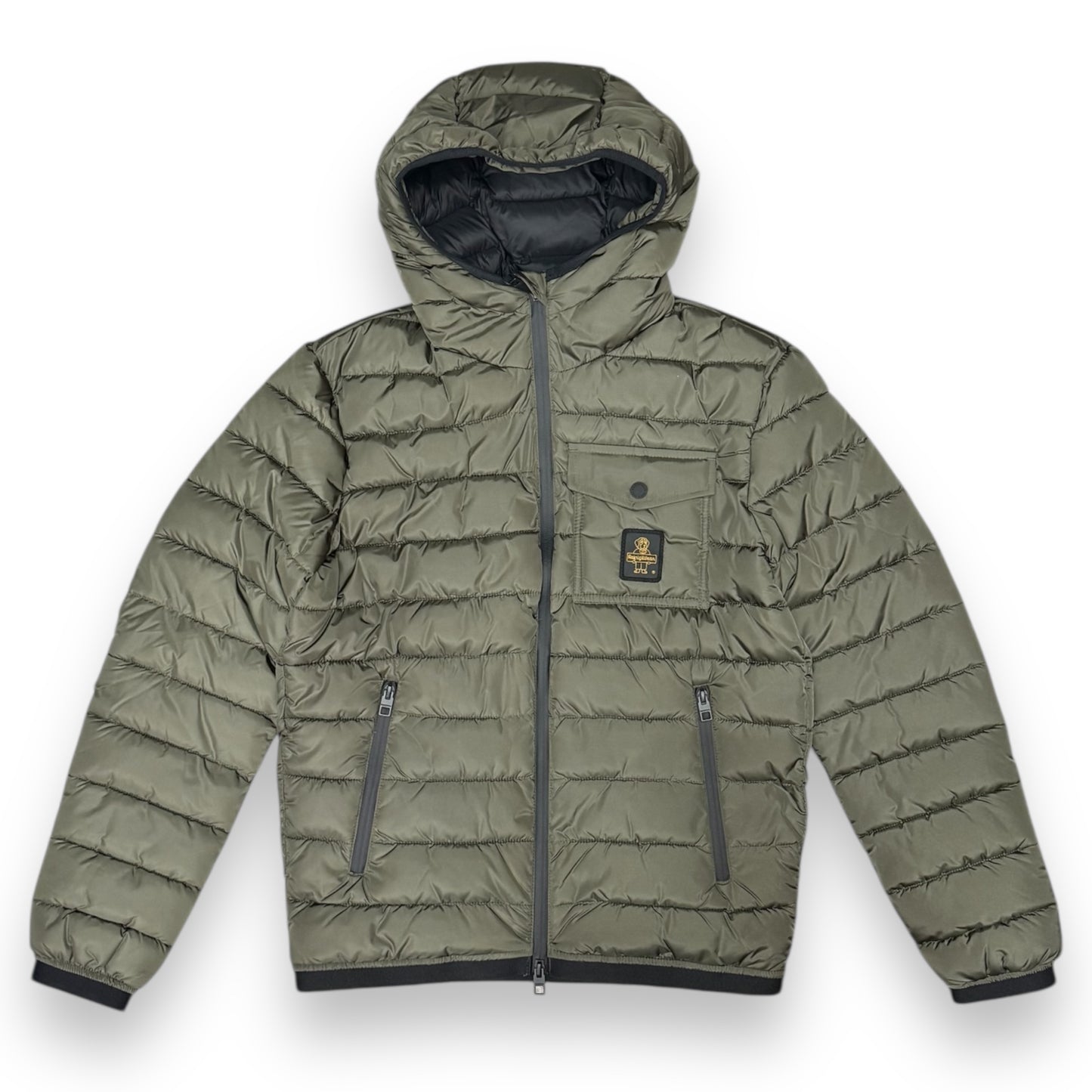 Giubbotto REFRIGIWEAR Uomo, con zip termosaldata ed elastico in vita, mod.Josh Jacket, col.Verde militare
