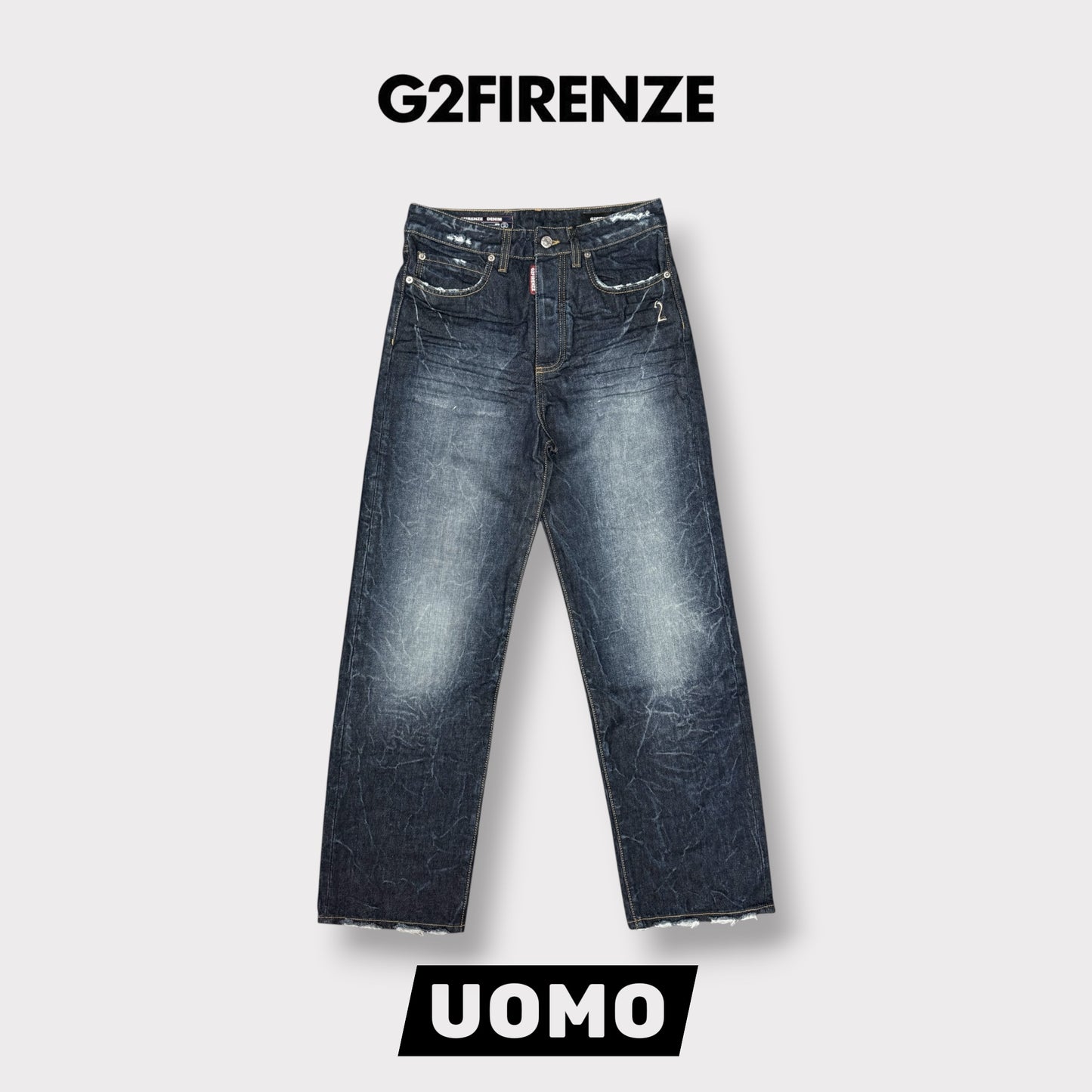 G2FIRENZE- Pantalone Uomo, Baggy Fit
