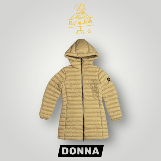 Giubbotto REFRIGIWEAR Donna, modello 3/4 con cappuccio, col.Beige