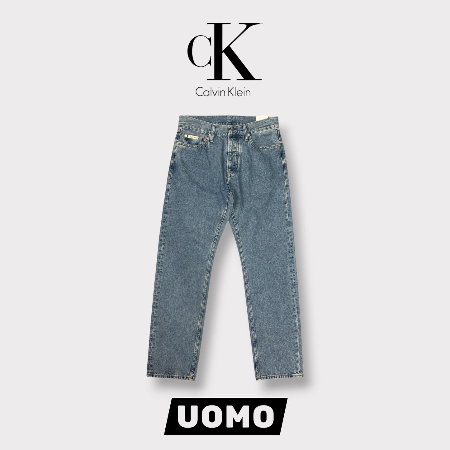 CALVIN KLEIN- Pantalone Uomo, mod.Standard Straight (L32)