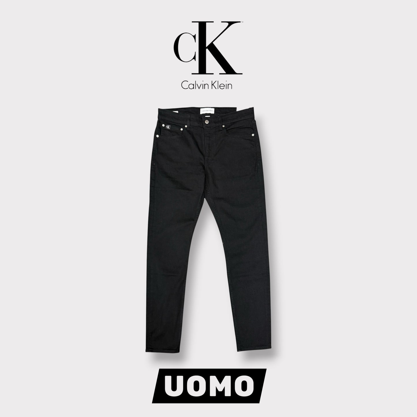 CALVIN KLEIN- Pantalone Uomo, mod.Slim Taper (L32)