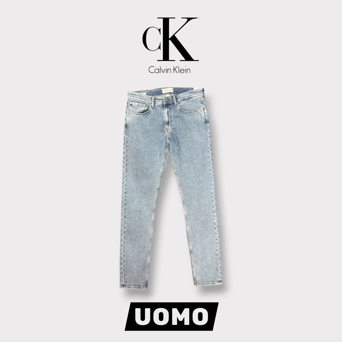 CALVIN KLEIN- Pantalone Uomo, mod.Slim Taper (L32)
