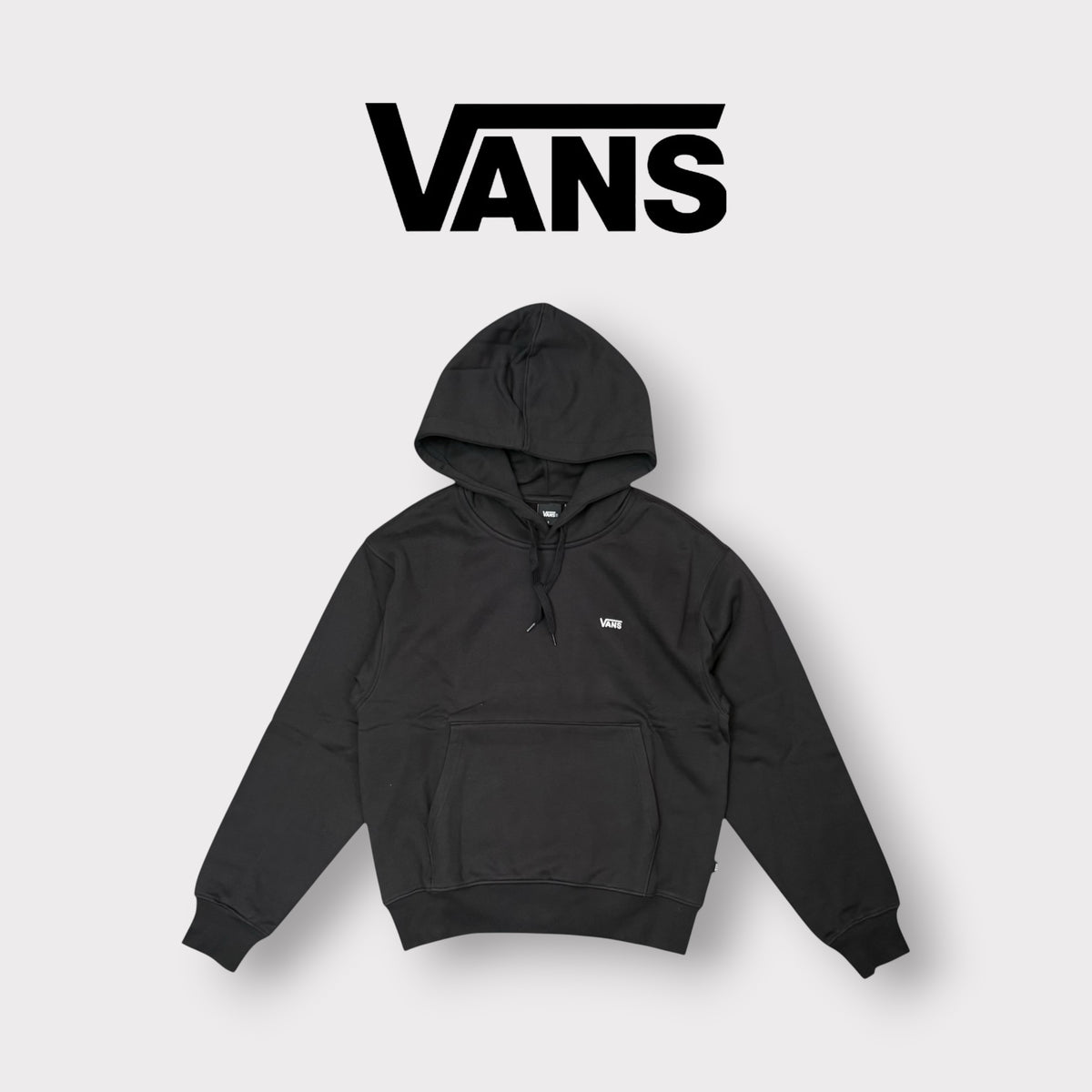 Vans - Felpa Uomo con cappuccio, tex.felpato, Col.Nero