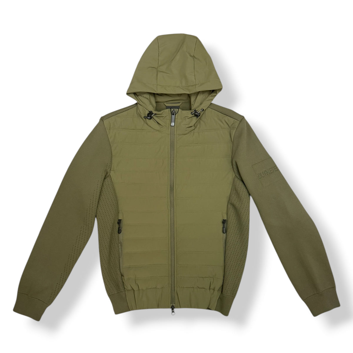 OUTHERE - Giubbotto Uomo con contrasto in maglina, con cappuccio, mod.Yeti, Col.Military