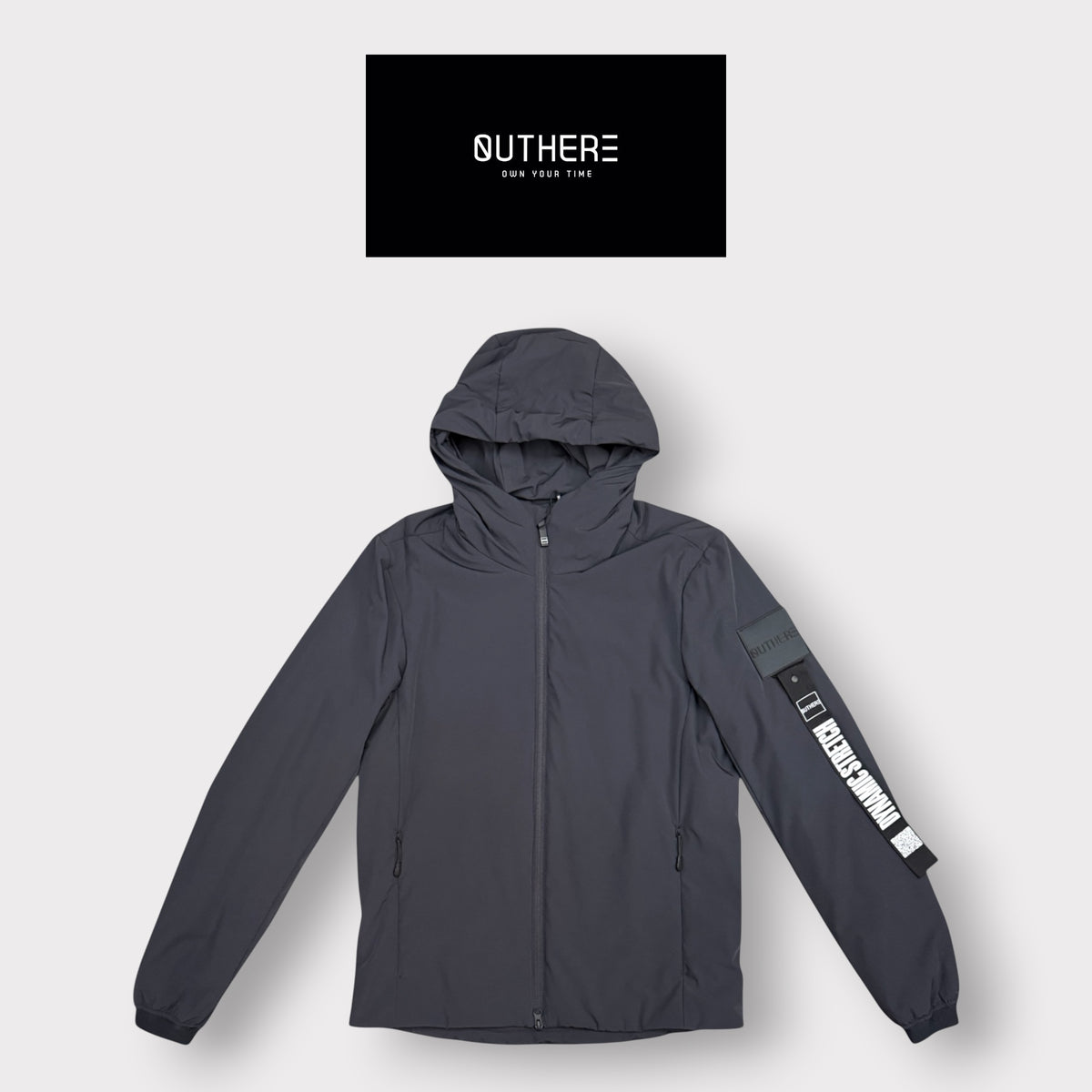 OUTHERE - Giubbotto Uomo, con cappuccio, mod.Wolf, Col.Carbon