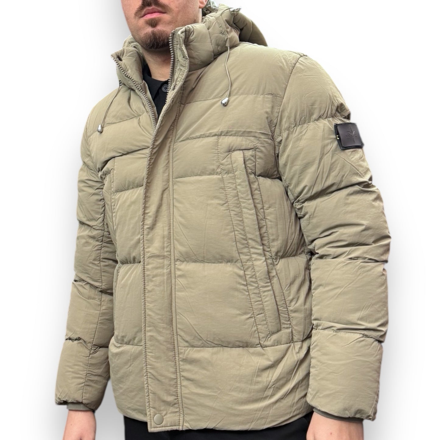 Giubbotto VS-NOZERO, mod. Stone jacket, con cappuccio sganciabile, col.Sabbia (G3W25)