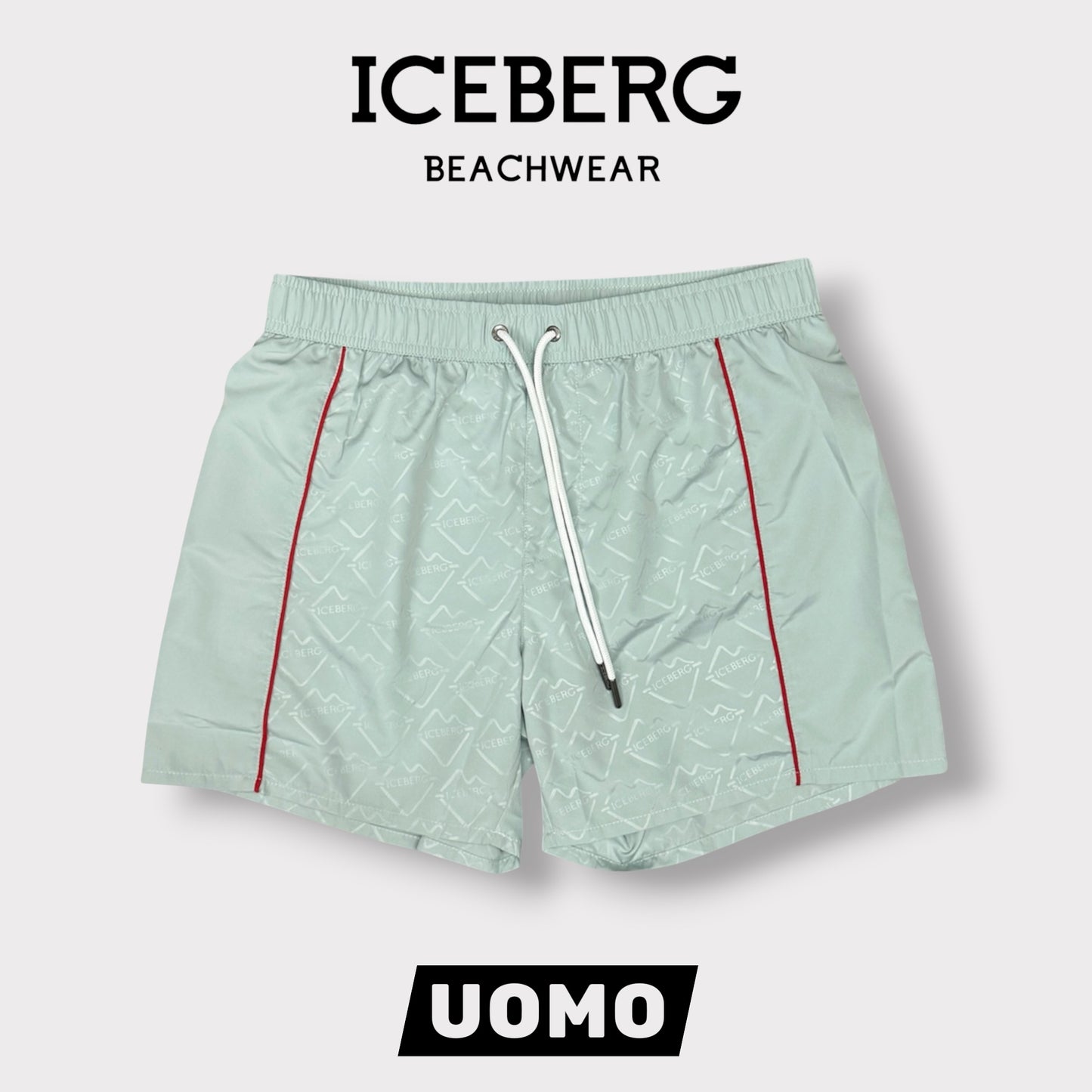ICEBERG BEACHWEAR- Costume Uomo, col.Menta