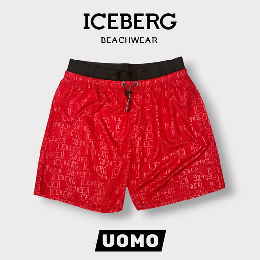 ICEBERG BEACHWEAR- Costume Uomo, col.Rosso
