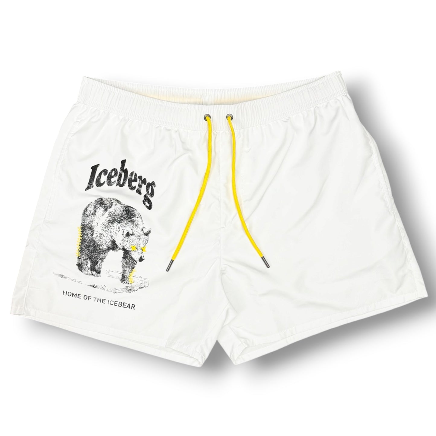 ICEBERG BEACHWEAR- Costume Uomo, con stampa, col.Bianco