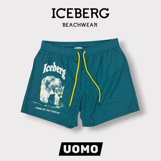 ICEBERG BEACHWEAR- Costume Uomo, con stampa, col.Lake