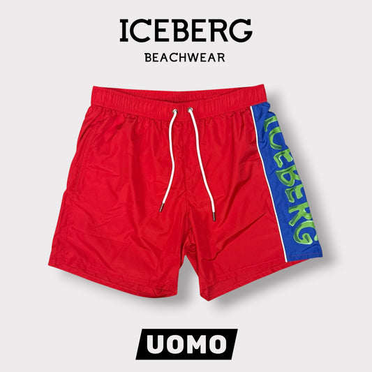 ICEBERG BEACHWEAR- Costume Uomo, col.Rosso