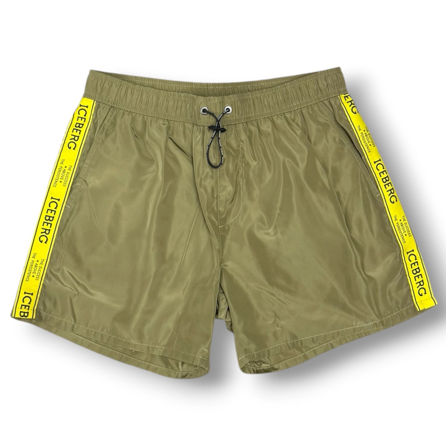 ICEBERG BEACHWEAR- Costume Uomo, col.Verde militare