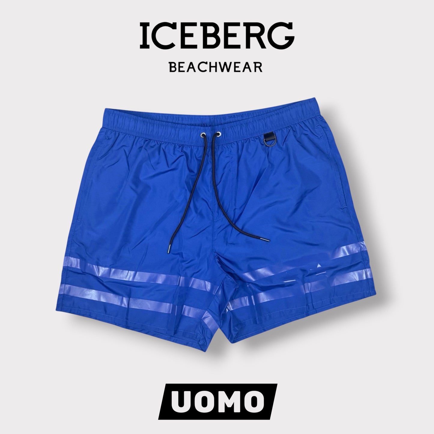 ICEBERG BEACHWEAR- Costume Uomo, col.Blu