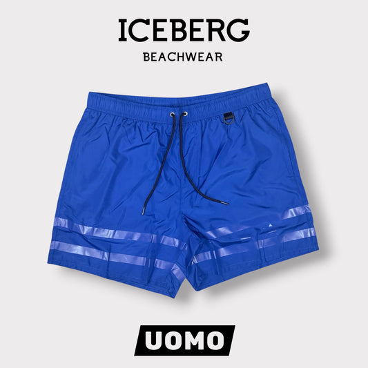 ICEBERG BEACHWEAR- Costume Uomo, col.Blu