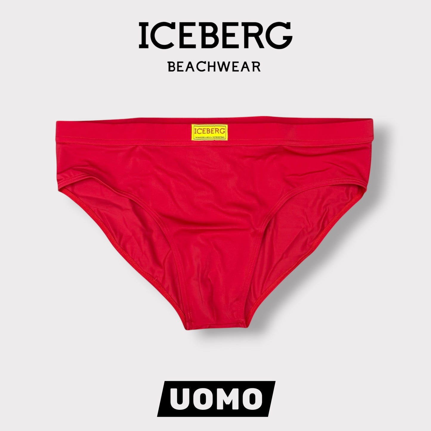 ICEBERG BEACHWEAR- Costume Uomo, col.Rosso