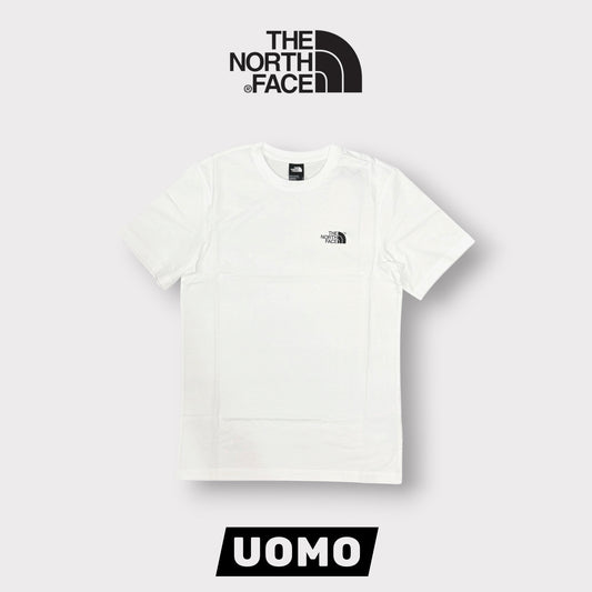 THE NORTH FACE- T-Shirt Uomo con logo stampato lato cuore, Col.Bianco