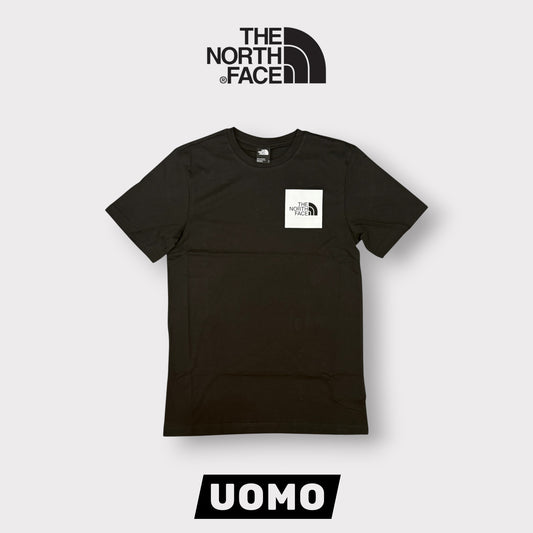 THE NORTH FACE- T-Shirt Uomo con logo quadrato lato cuore, Col.Nero