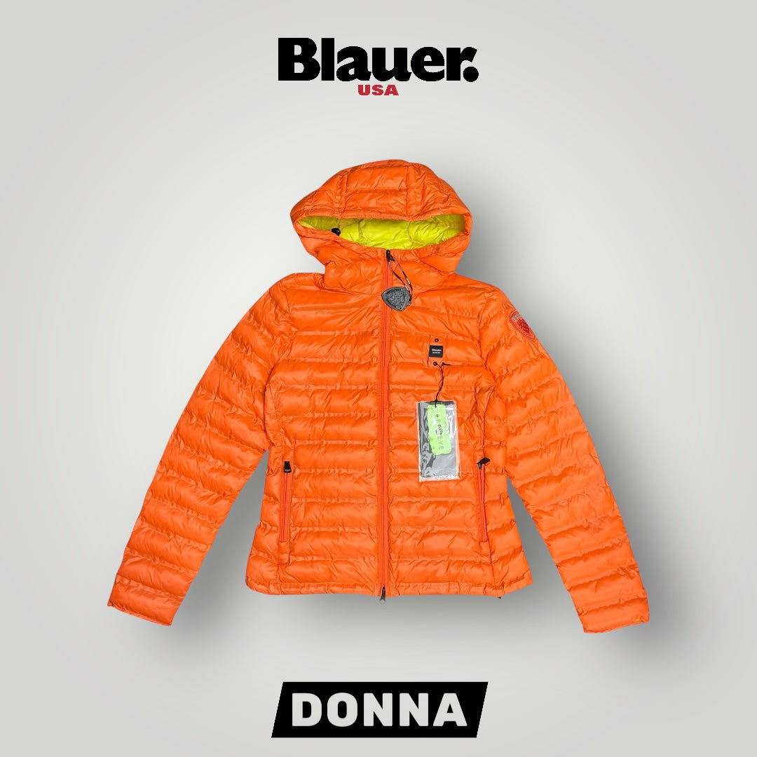 Giubbotto Blauer Donna, 70 grammi con cappuccio,(imbott.Ovatta), Col.Arancione
