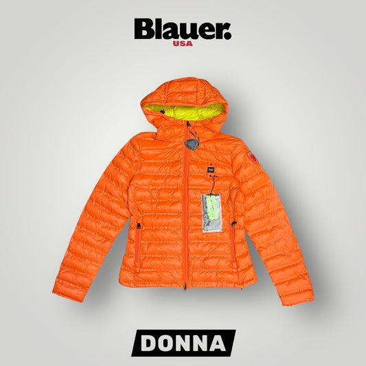 Giubbotto Blauer Donna, 70 grammi con cappuccio,(imbott.Ovatta), Col.Arancione