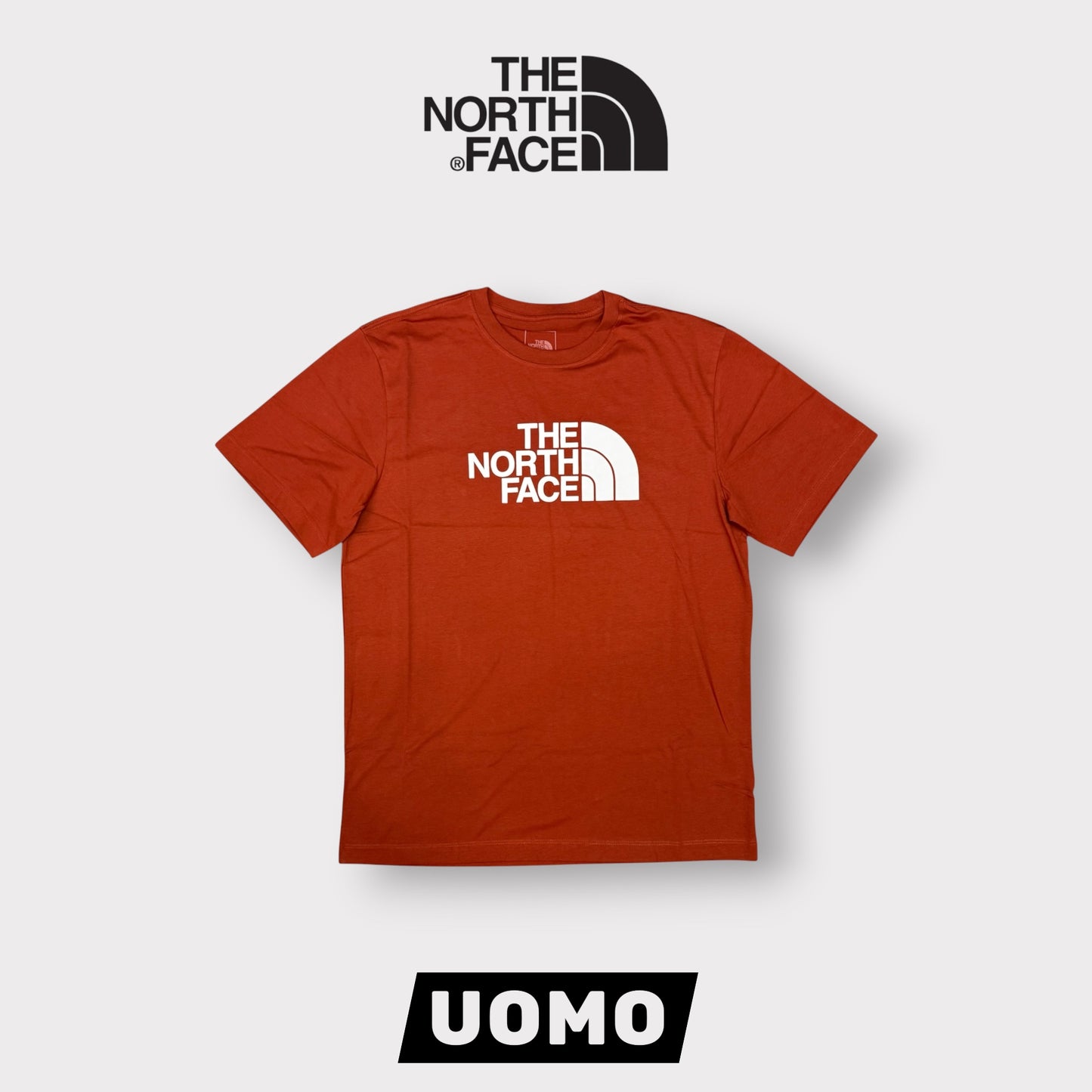 THE NORTH FACE- T-Shirt Uomo con logo frontale, Col.Iron Clay