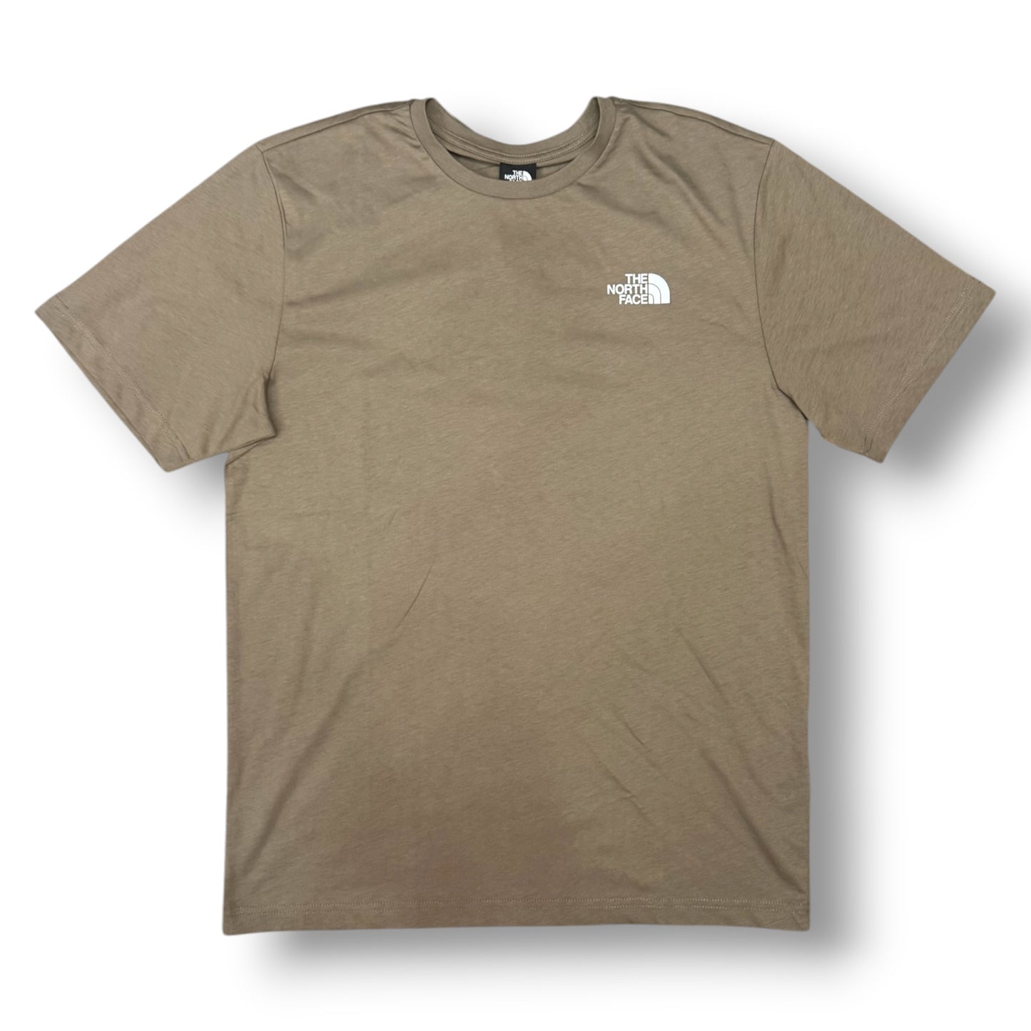 THE NORTH FACE- T-Shirt Uomo con logo lato cuore e stampa sulla schiena, Col.Marrone